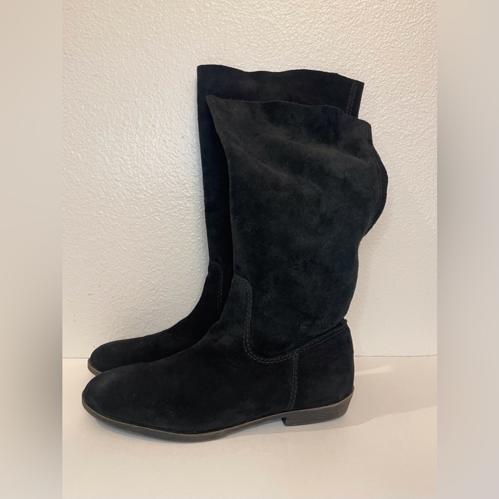 Nine West Women’s Y2K Vintage America Collection Black Suede High Boots Size 8.5
